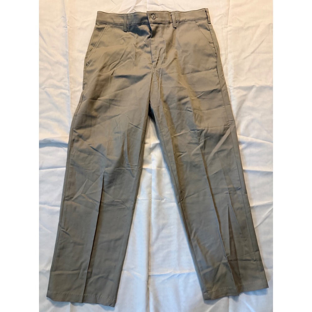 Red Kap Khaki Work Pants Mens 38x32 Tan Durable Press Cotton Trousers PC20KH0